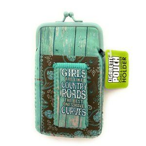 Neoprene Cigarette Pouch with Snap Clasp Closure
